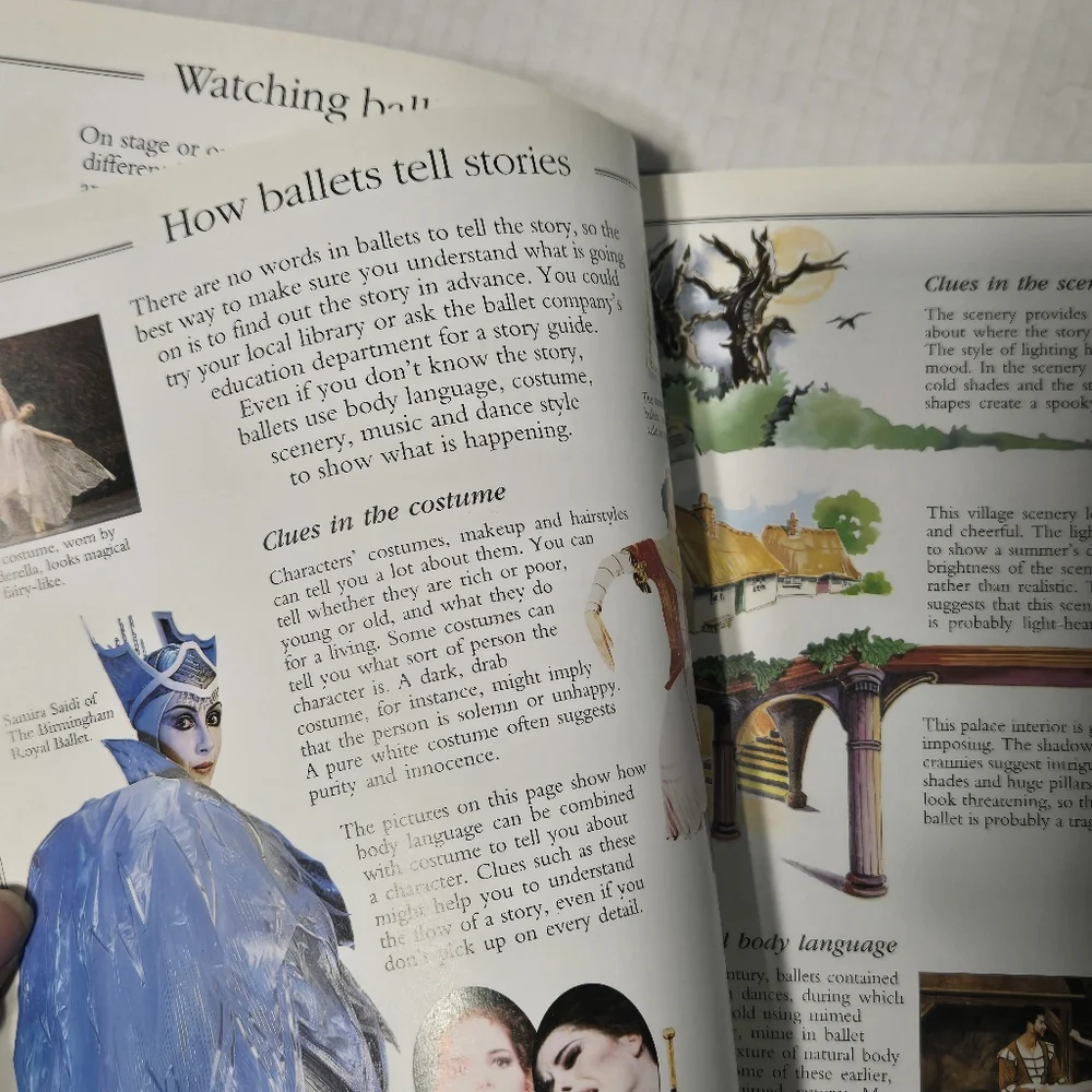 Usborne World of Ballet Book, guide to learning ballet, basic steps and more
